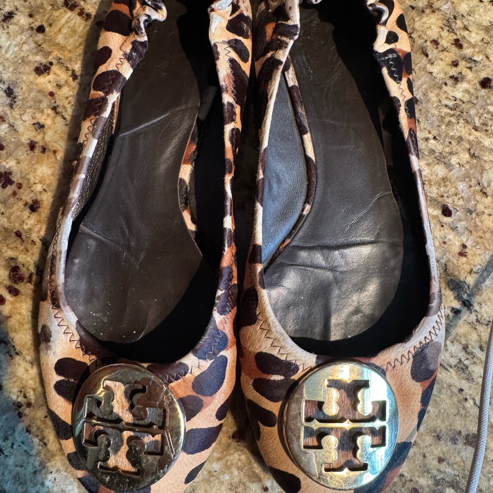 Tory Burch Reva leopard Flats